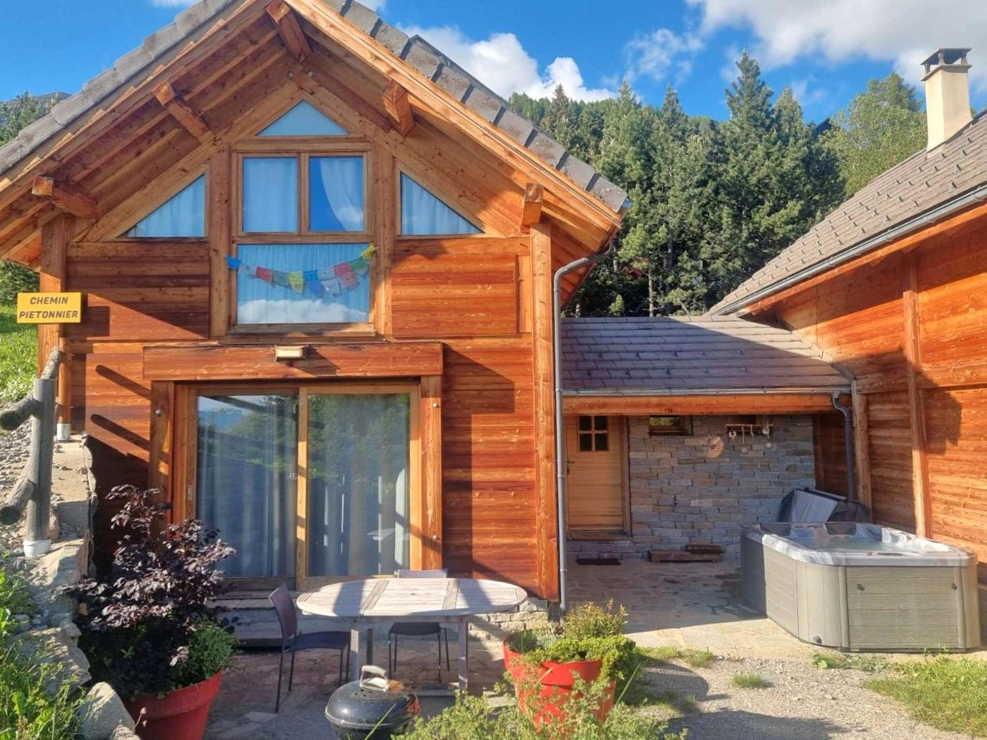 Chalet 6 Pers Avec Spa, Terrasse Plein Sud A Saint-Michel-De-Chaillol - Fr-1-393-22 Kültér fotó